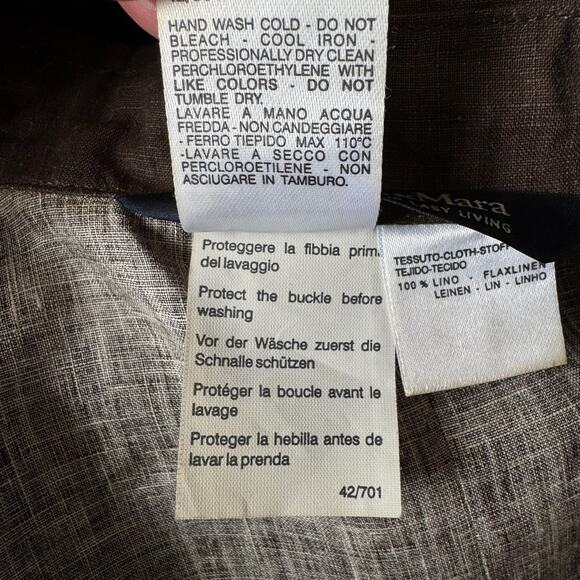 MAXMARA 100% Linen Belted Utility Jacket - Picture 12 of 12